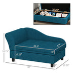 Elevated Pet Sofa Bed with Storage - Small & Medium Dogs