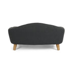 Elevated Dog Bed Frame for Small Dogs with Rubber Wood Legs - Dark Grey