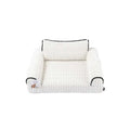 M-Pets Warm Hug Velvet Sofa Bed for Cats and Dogs White Medium