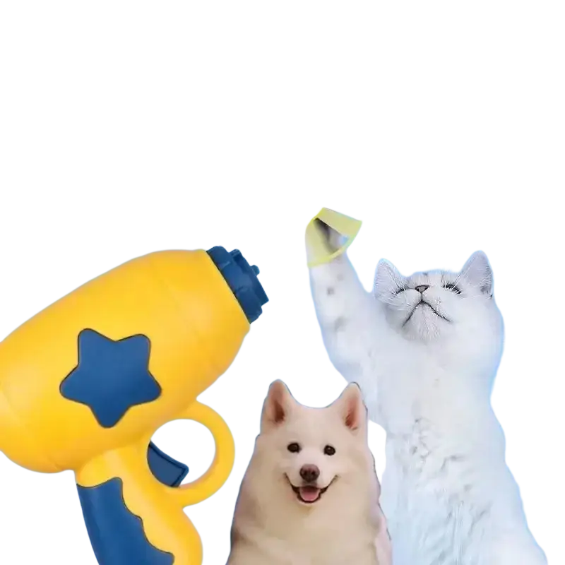 Interactive Flying Disc Cat Toy Gun