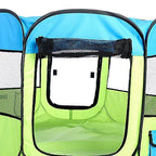 Pet Life ® 'All-Terrain' Lightweight Easy Folding Wire-Framed Collapsible Travel Pet Dog Playpen crate