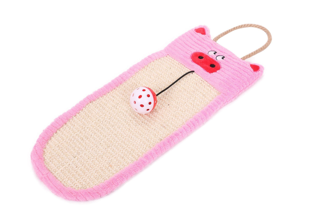 Pet Life ® Eco-Natural Sisal and Jute Hanging Carpet Cat Scratcher
