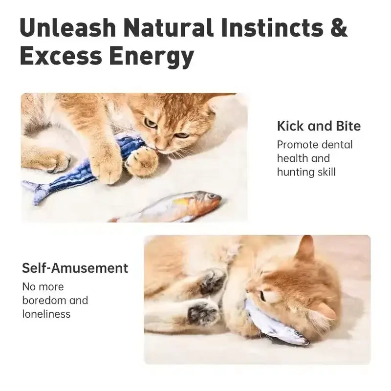 Smart Electric Interactive Fish Cat Toy