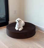 The Circle — Round Ottoman Dog Bed | High-Density Foam, Waterproof Lined, Washable