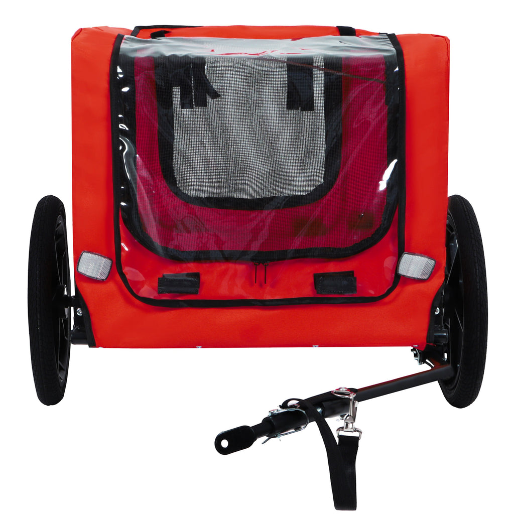 Pet Bike Trailer with Foldable Steel Frame - Small & Medium Pets